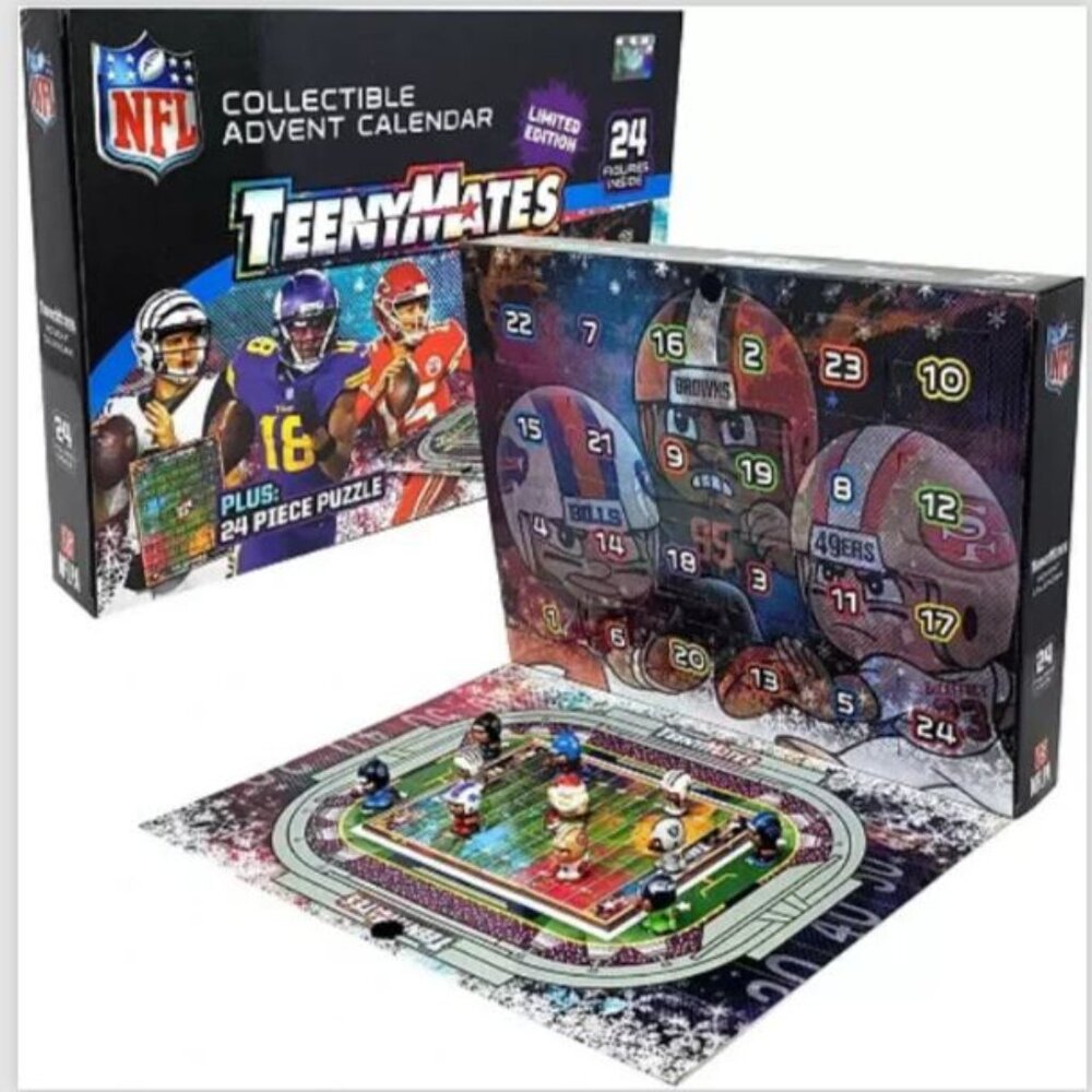 2024 TeenyMates NFL Collectible Advent Calendar Limited Edition NEW & SEALED!!